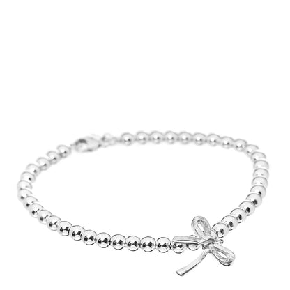 [Hildren Jewelry]STERLING SILVER BOW BEAD BRACELET