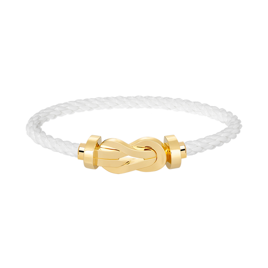 [⭐Hildren Jewelry]CHANCE LARGE 8 FIGURE BUCKLE NO DIAMOND BRACELET GOLD