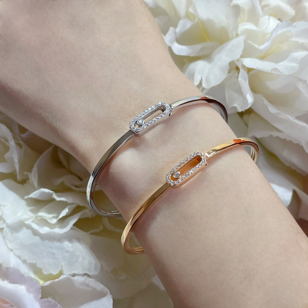[⭐Hildren Jewelry]Move Uno pavé flex bangle medium