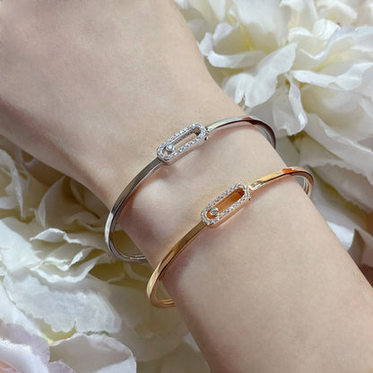 [⭐Hildren Jewelry]Move Uno pavé flex bangle medium