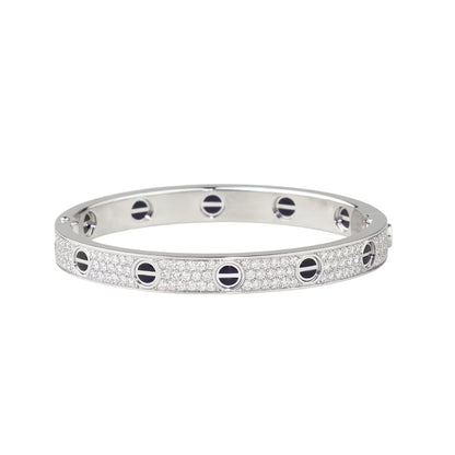 [⭐Hildren Jewelry]LOVE BRACELET 6.1MM DIAMOND-PAVED CERAMIC