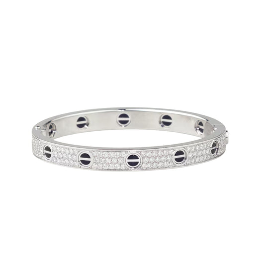 [⭐Hildren Jewelry]LOVE BRACELET 6.1MM DIAMOND-PAVED CERAMIC