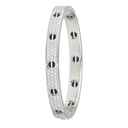 [⭐Hildren Jewelry]LOVE BRACELET 6.1MM DIAMOND-PAVED CERAMIC