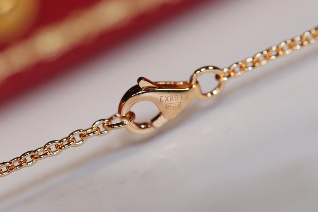 [⭐Hildren Jewelry]LOVE NECKLACE PINK GOLD AND SILVER