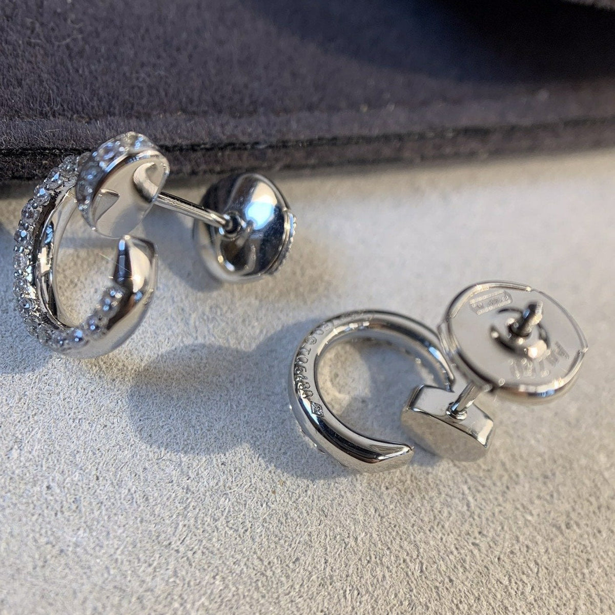[⭐Hildren Jewelry]JUSTE EARRINGS SILVER DIAMONDS