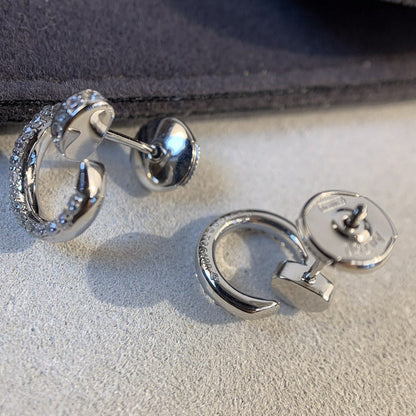 [⭐Hildren Jewelry]JUSTE EARRINGS SILVER DIAMONDS