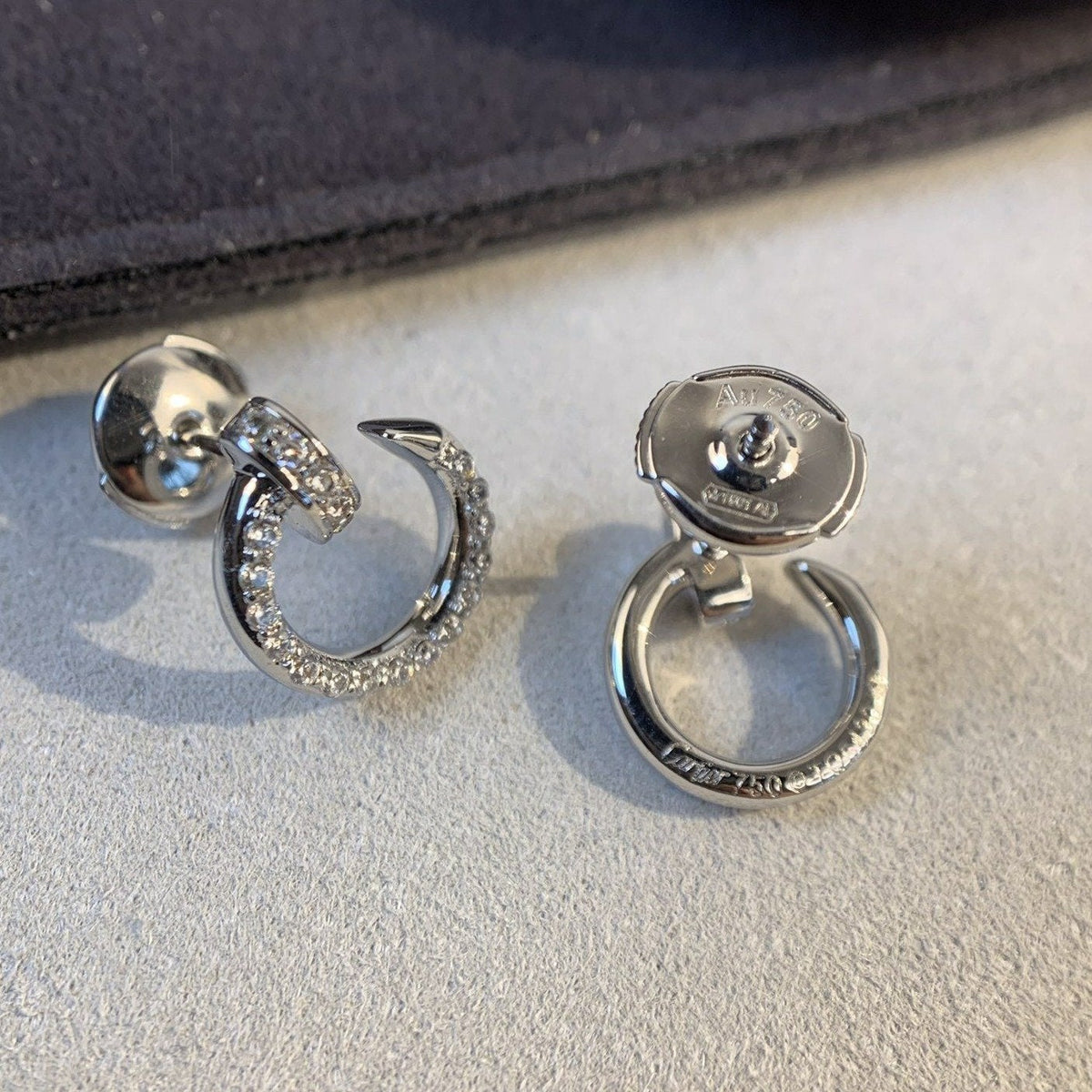 [⭐Hildren Jewelry]JUSTE EARRINGS SILVER DIAMONDS