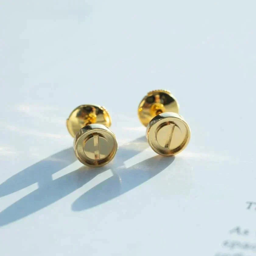 [⭐Hildren Jewelry]LOVE EARRINGS GOLD 10MM