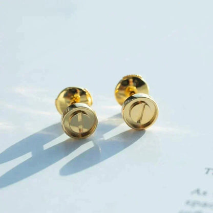 [⭐Hildren Jewelry]LOVE EARRINGS GOLD 10MM
