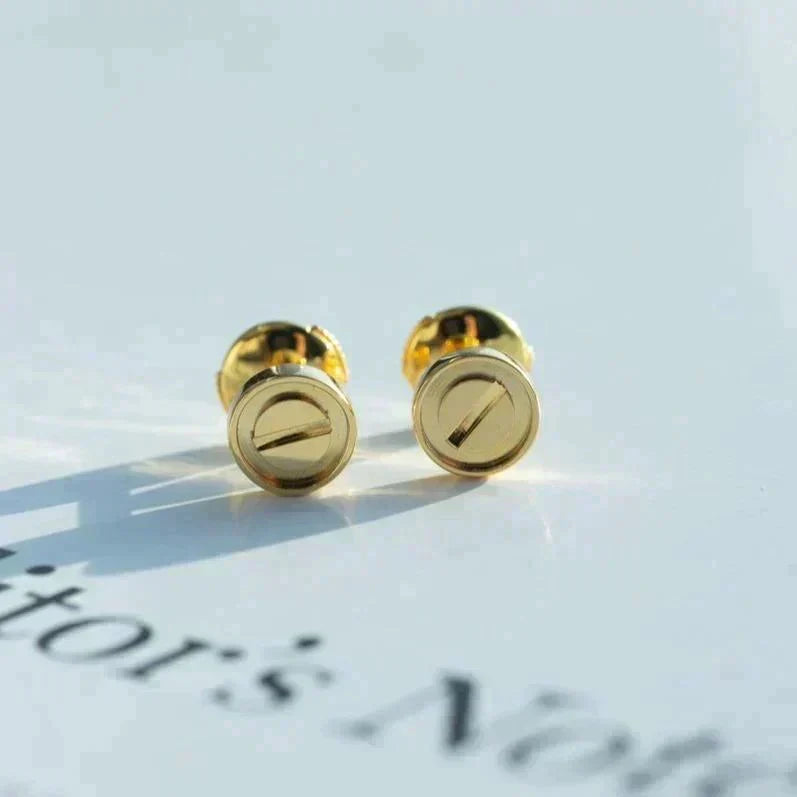 [⭐Hildren Jewelry]LOVE EARRINGS GOLD 10MM