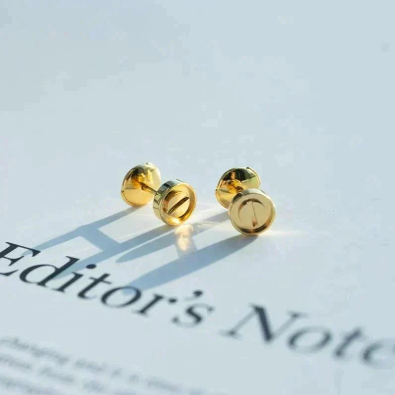 [⭐Hildren Jewelry]LOVE EARRINGS GOLD 10MM