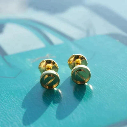 [⭐Hildren Jewelry]LOVE EARRINGS GOLD 10MM