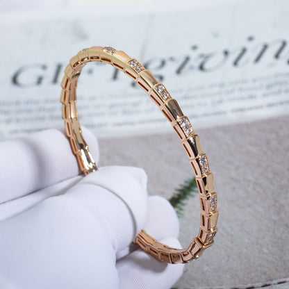 [⭐Hildren Jewelry]SERPENTI BRACELET PINK GOLD DIAMOND