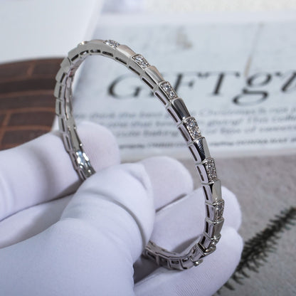 [⭐Hildren Jewelry]SERPENTI BRACELET SILVER DIAMOND