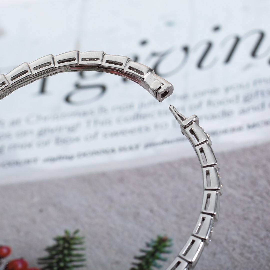 [⭐Hildren Jewelry]SERPENTI BRACELET SILVER DIAMOND