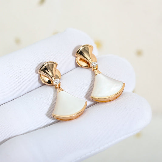 [⭐Hildren Jewelry]DREAM MOP PINK GOLD EARRINGS