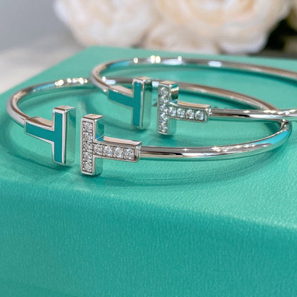 [Hildren Jewelry]T BRACELET 1.8MM TURQUOISE DIAMOND