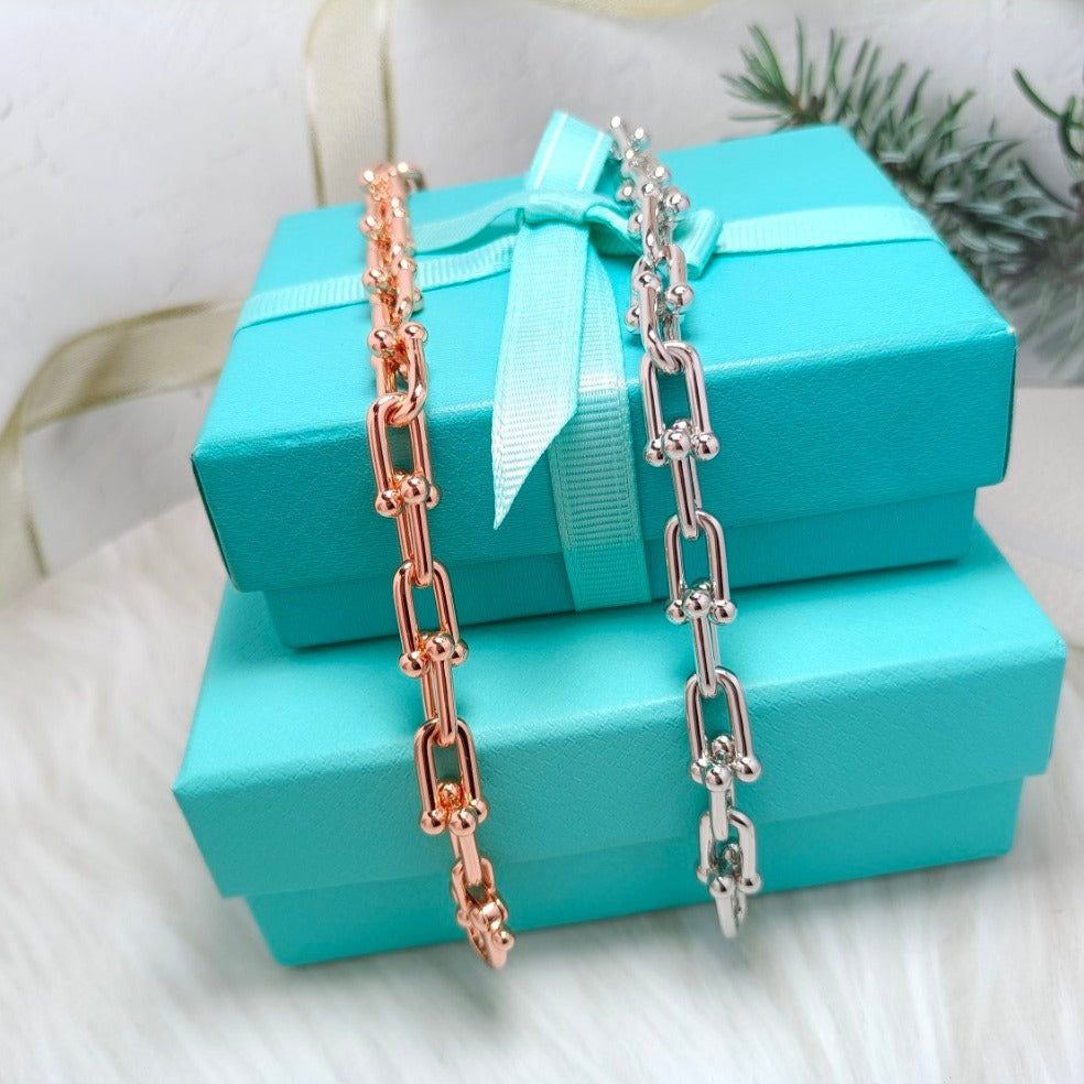 [Hildren Jewelry]HARDWEAR BRACELET PINK GOLD AND SILVER