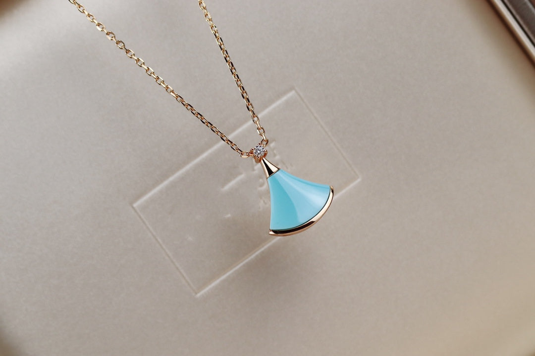 [⭐Hildren Jewelry]DREAM NECKLACE TURQUOISE PINK GOLD