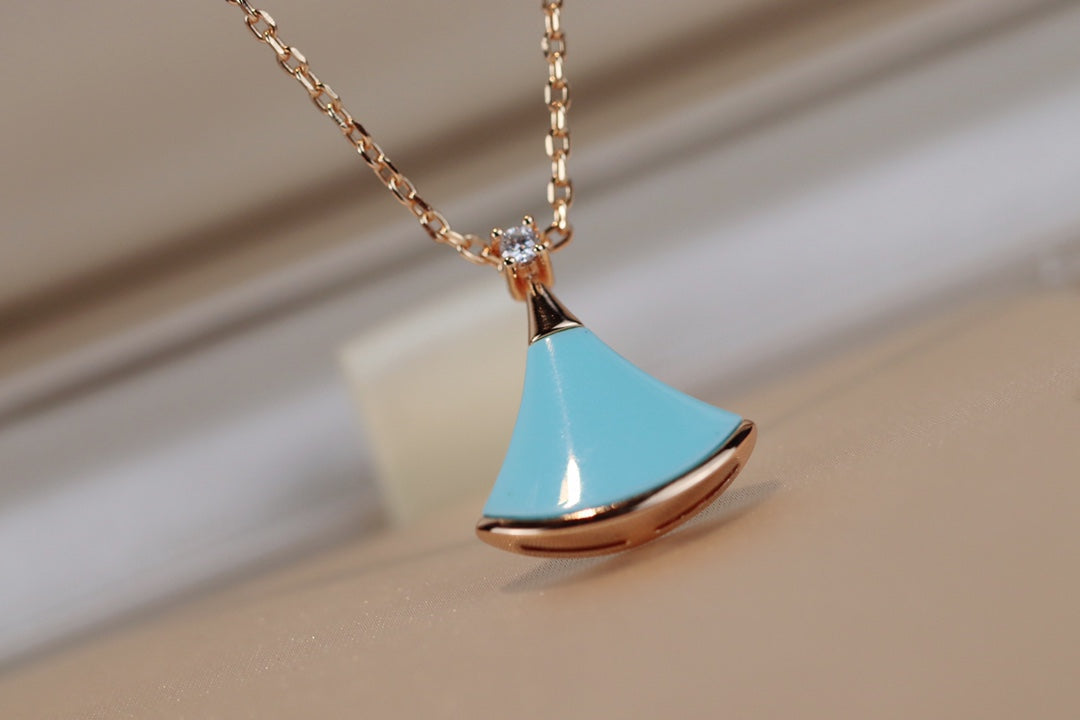 [⭐Hildren Jewelry]DREAM NECKLACE TURQUOISE PINK GOLD