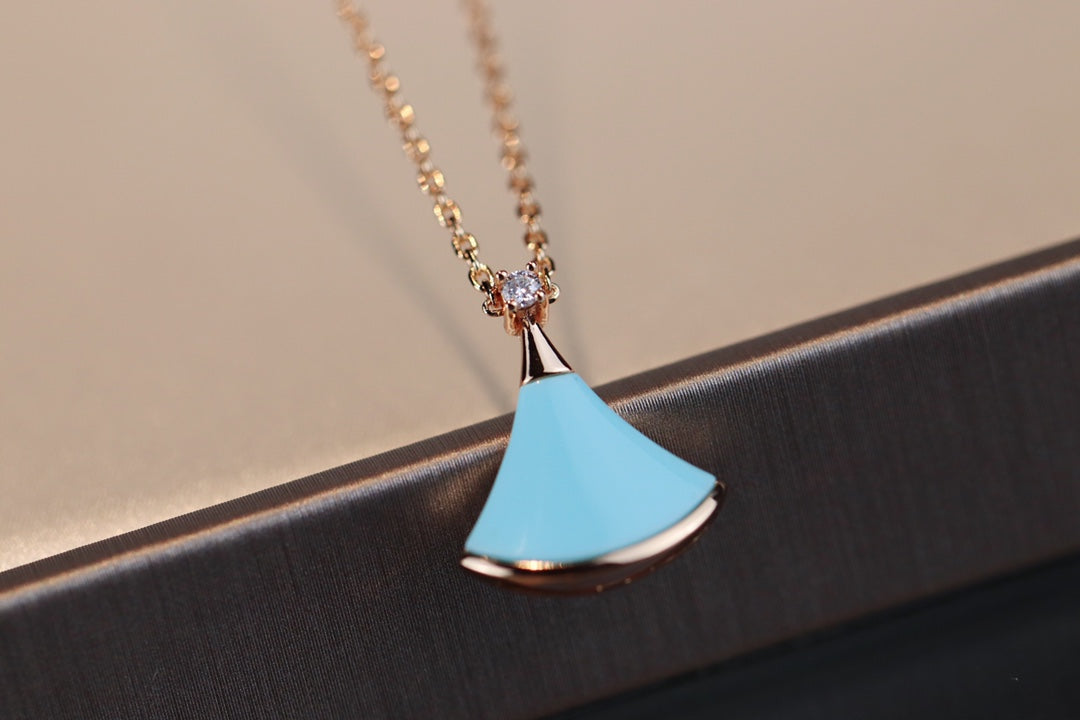 [⭐Hildren Jewelry]DREAM NECKLACE TURQUOISE PINK GOLD