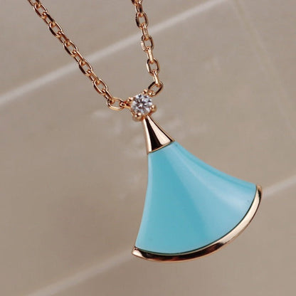 [⭐Hildren Jewelry]DREAM NECKLACE TURQUOISE PINK GOLD