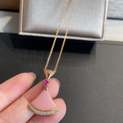 [⭐Hildren Jewelry]DREAM NECKLACE PINK OPAL