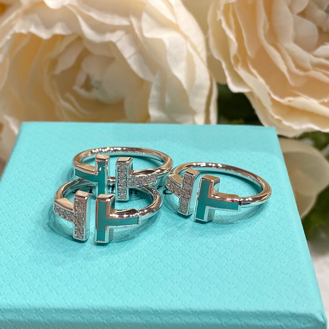 [Hildren Jewelry] WIRE TURQUOISE DIAMOND RING SILVER