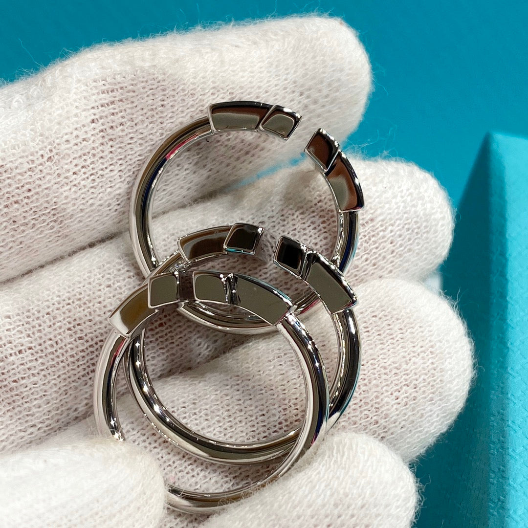 [Hildren Jewelry] WIRE TURQUOISE DIAMOND RING SILVER