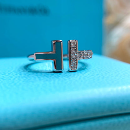 [Hildren Jewelry] WIRE TURQUOISE DIAMOND RING SILVER
