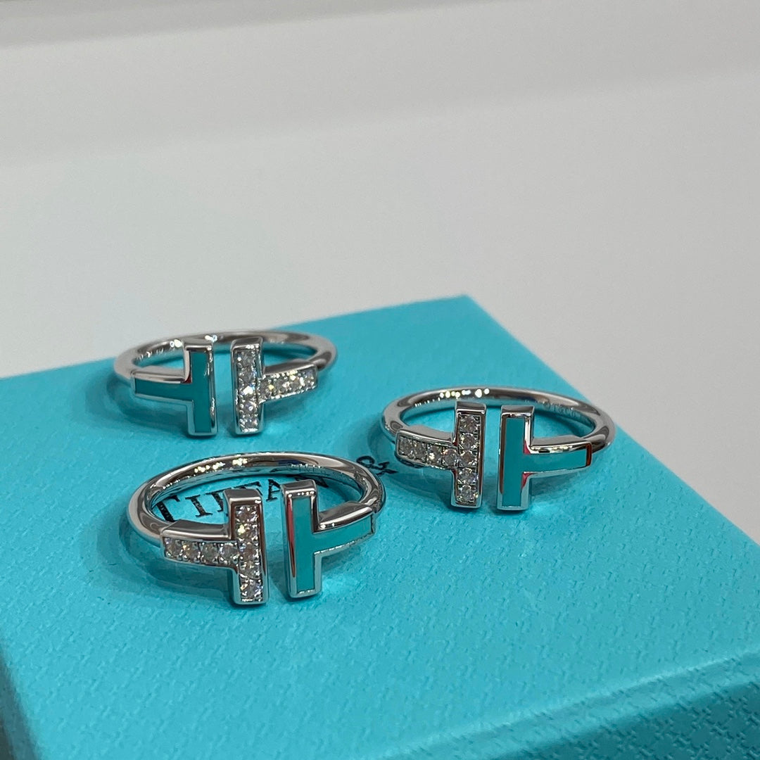 [Hildren Jewelry] WIRE TURQUOISE DIAMOND RING SILVER