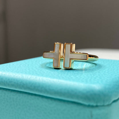 [Hildren Jewelry] WIRE MOP RING PINK GOLD