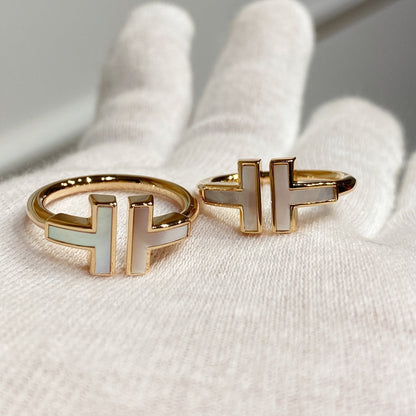 [Hildren Jewelry] WIRE MOP RING PINK GOLD