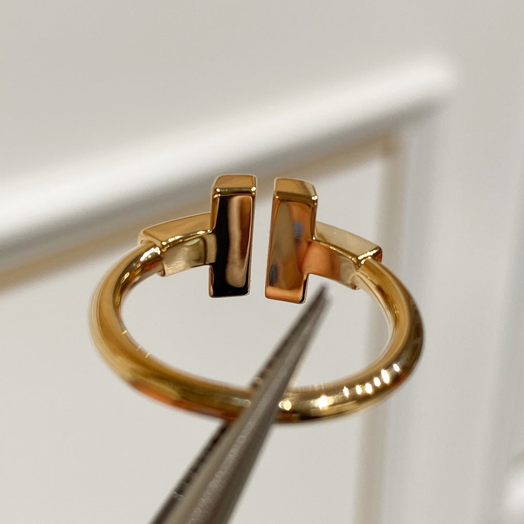 [Hildren Jewelry] WIRE MOP RING PINK GOLD