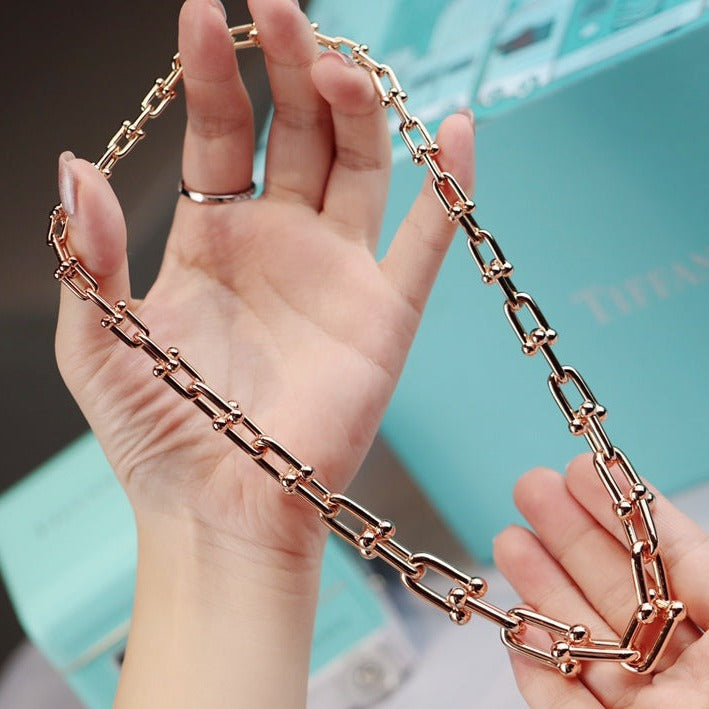 [Hildren Jewelry]HARDWEAR LINK GOLD NECKLACE