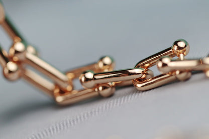 [Hildren Jewelry]HARDWEAR LINK GOLD NECKLACE