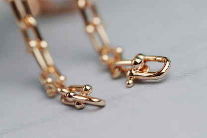 [Hildren Jewelry]HARDWEAR LINK GOLD NECKLACE