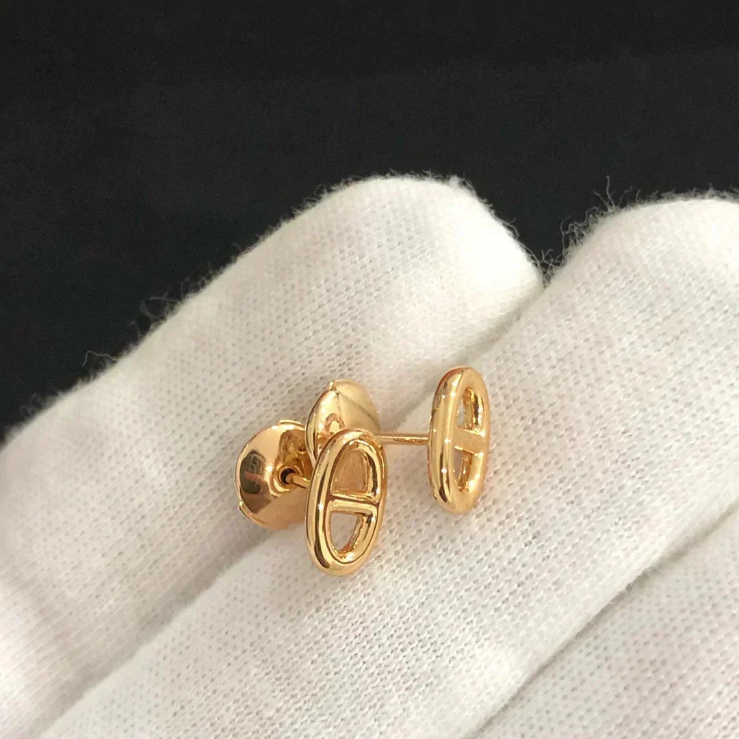 [⭐Hildren Jewelry]CHAINE SMALL EARRINGS GOLD AND SILVER