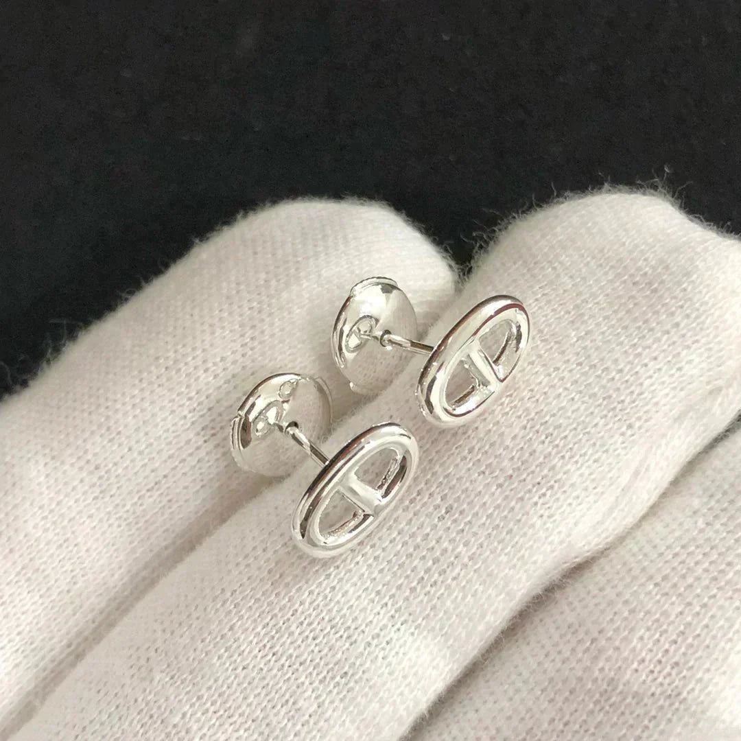 [⭐Hildren Jewelry]CHAINE SMALL EARRINGS GOLD AND SILVER