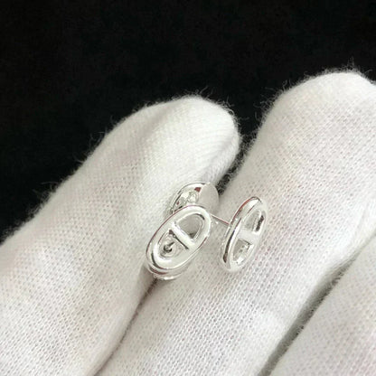 [⭐Hildren Jewelry]CHAINE SMALL EARRINGS GOLD AND SILVER