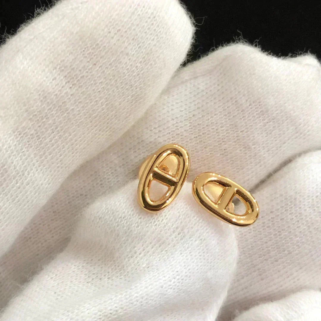 [⭐Hildren Jewelry]CHAINE SMALL EARRINGS GOLD AND SILVER