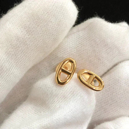 [⭐Hildren Jewelry]CHAINE SMALL EARRINGS GOLD AND SILVER