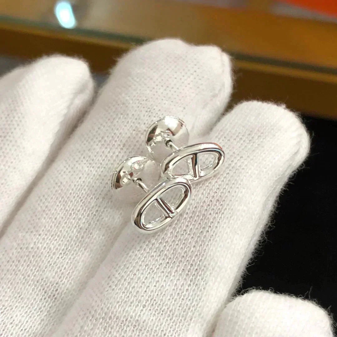 [⭐Hildren Jewelry]CHAINE SMALL EARRINGS GOLD AND SILVER