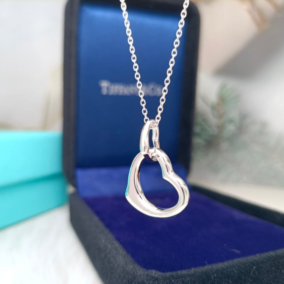 [Hildren Jewelry]DOUBLE HEART SILVER NECKLACE