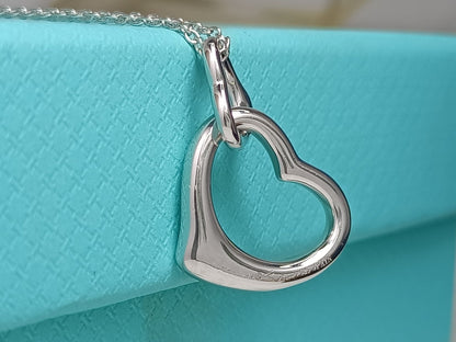 [Hildren Jewelry]DOUBLE HEART SILVER NECKLACE