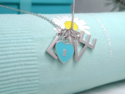 [Hildren Jewelry]LOVE TEXT PEDANT NECKLACE