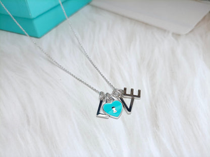 [Hildren Jewelry]LOVE TEXT PEDANT NECKLACE
