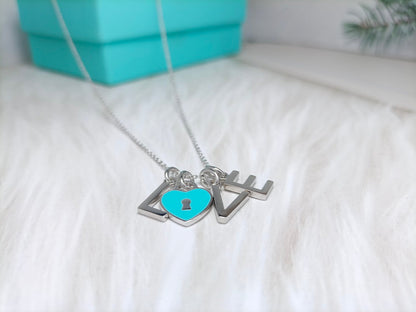[Hildren Jewelry]LOVE TEXT PEDANT NECKLACE