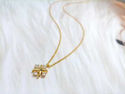 [Hildren Jewelry]PINWHEEL NECKLACE DIAMOND