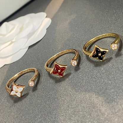 [⭐Hildren Jewelry]STAR 1 DIAMOND OPEN RING